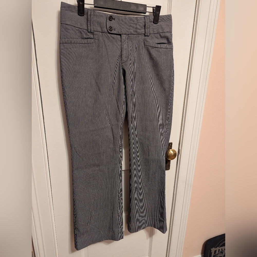 Banana Republic The Sloane Fit Pants Size 8 Blue And White Stripe